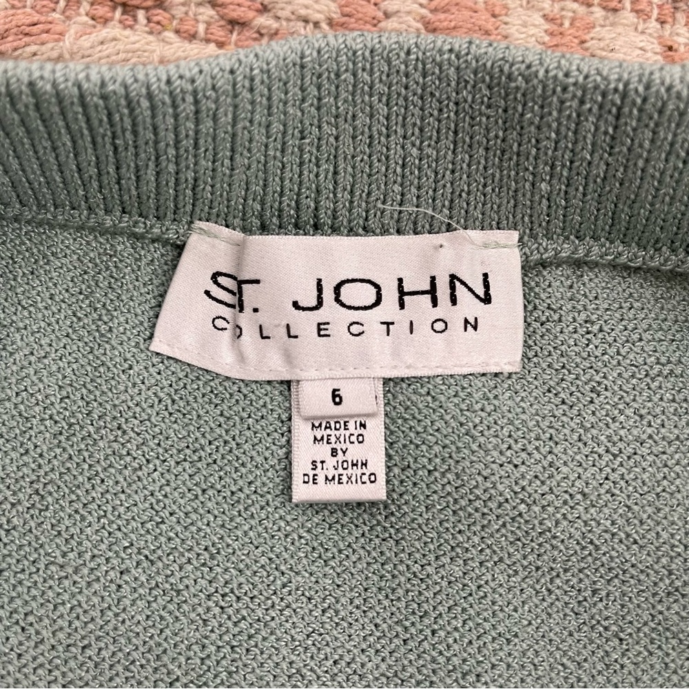 ST. JOHN COLLECTION By Marie Gray Santana Knit Skirt Size 6 Wool Pastel Color - Picture 12 of 16